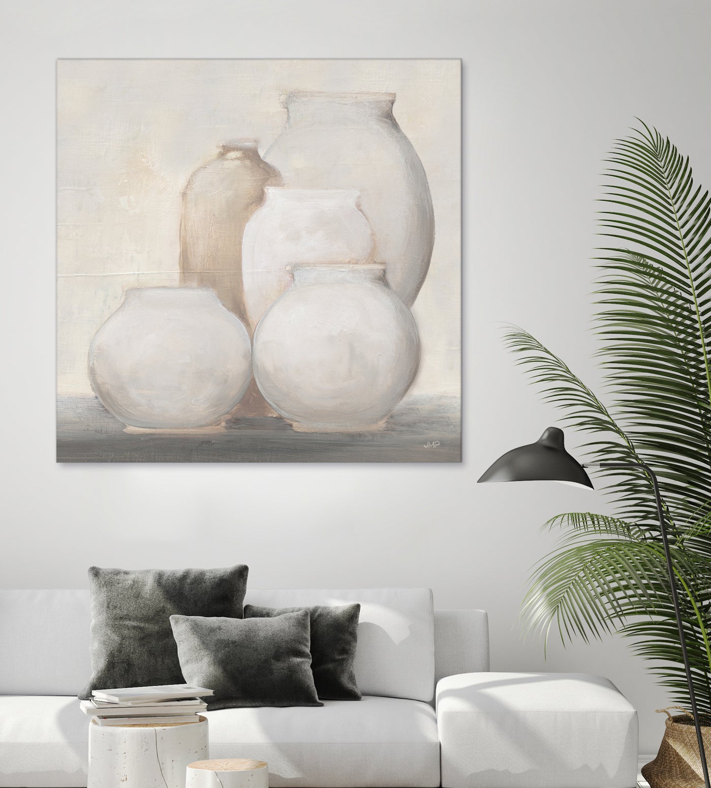 Farmhouse Vases by JULIA PURINTON on GIANT ART - white figurative farmhouse