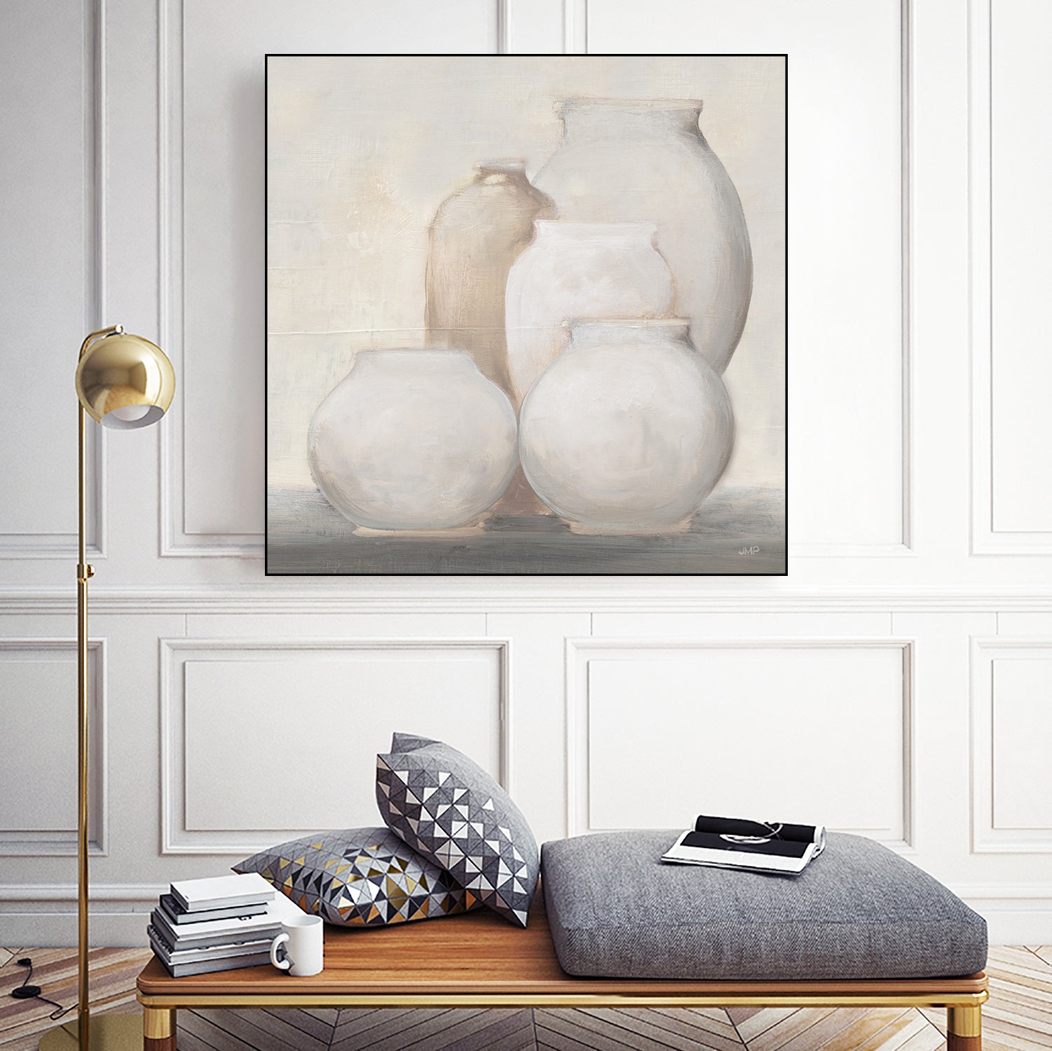 Farmhouse Vases by JULIA PURINTON on GIANT ART - white figurative farmhouse