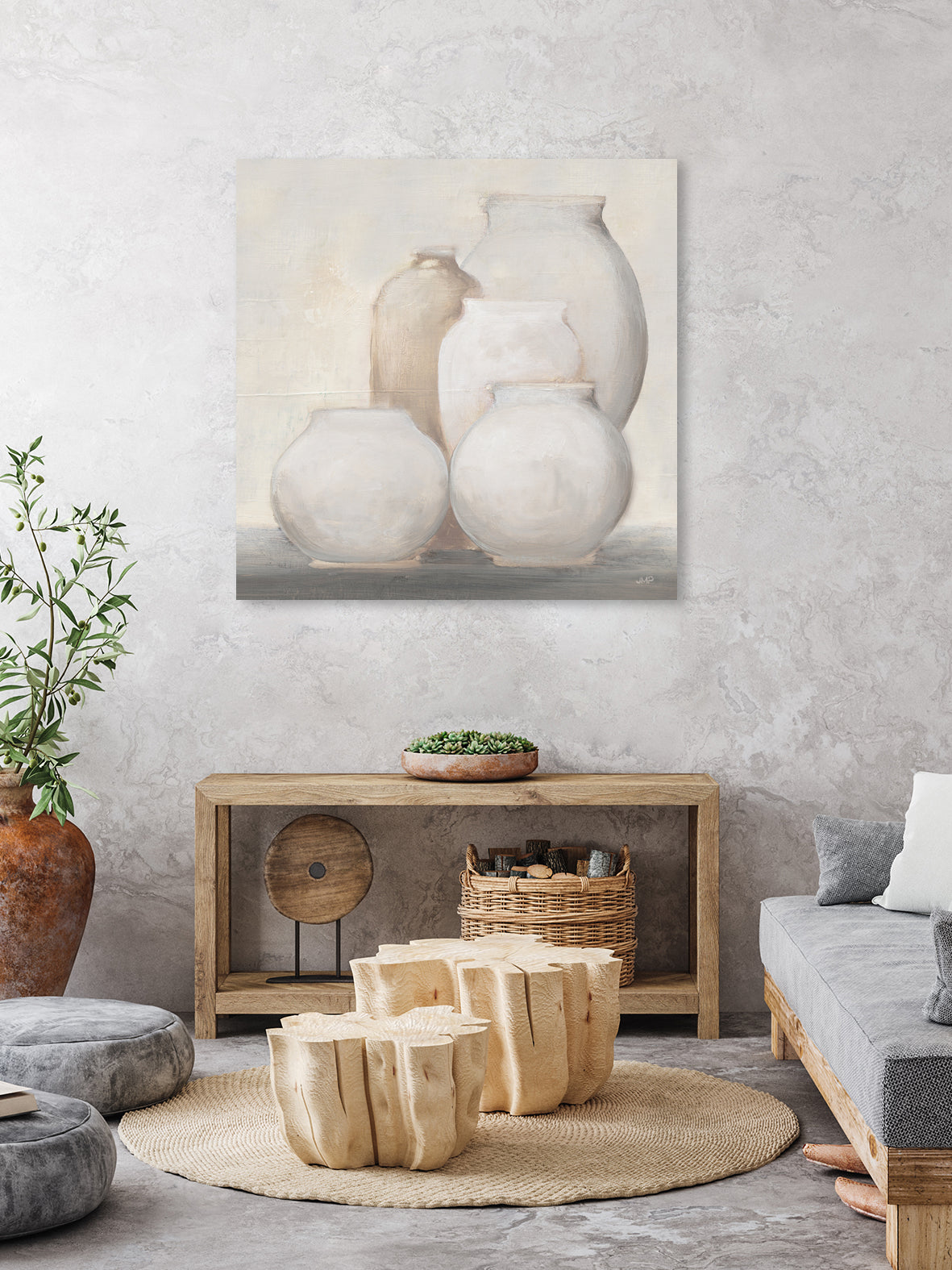 Farmhouse Vases by JULIA PURINTON on GIANT ART - white figurative farmhouse
