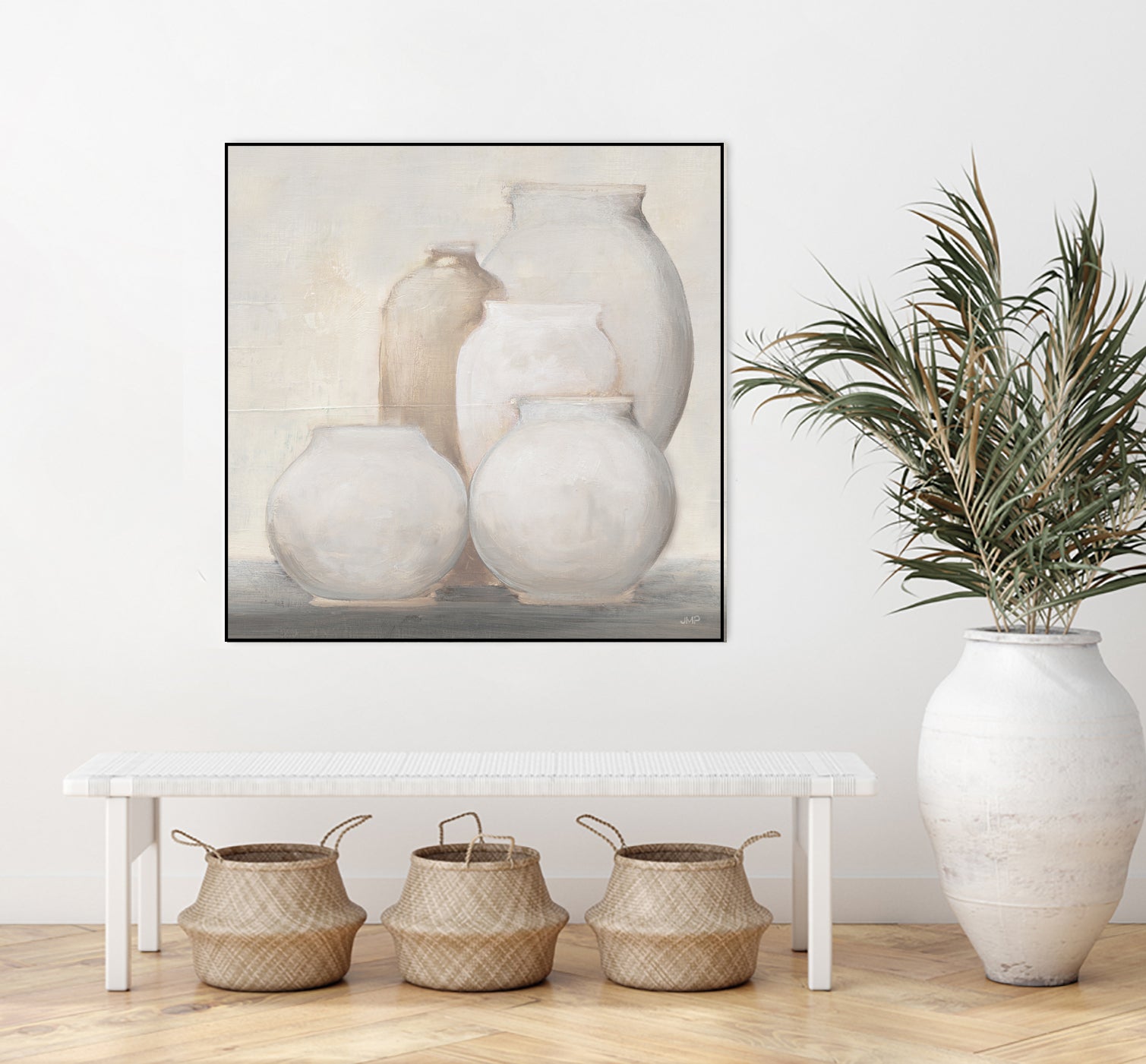 Farmhouse Vases by JULIA PURINTON on GIANT ART - white figurative farmhouse