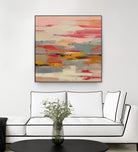 Magenta Hill II by Silvia Vassileva on GIANT ART - black abstract