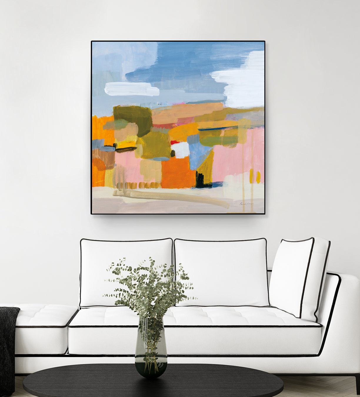 Bright Beginning by Pamela Munger on GIANT ART - beige abstract