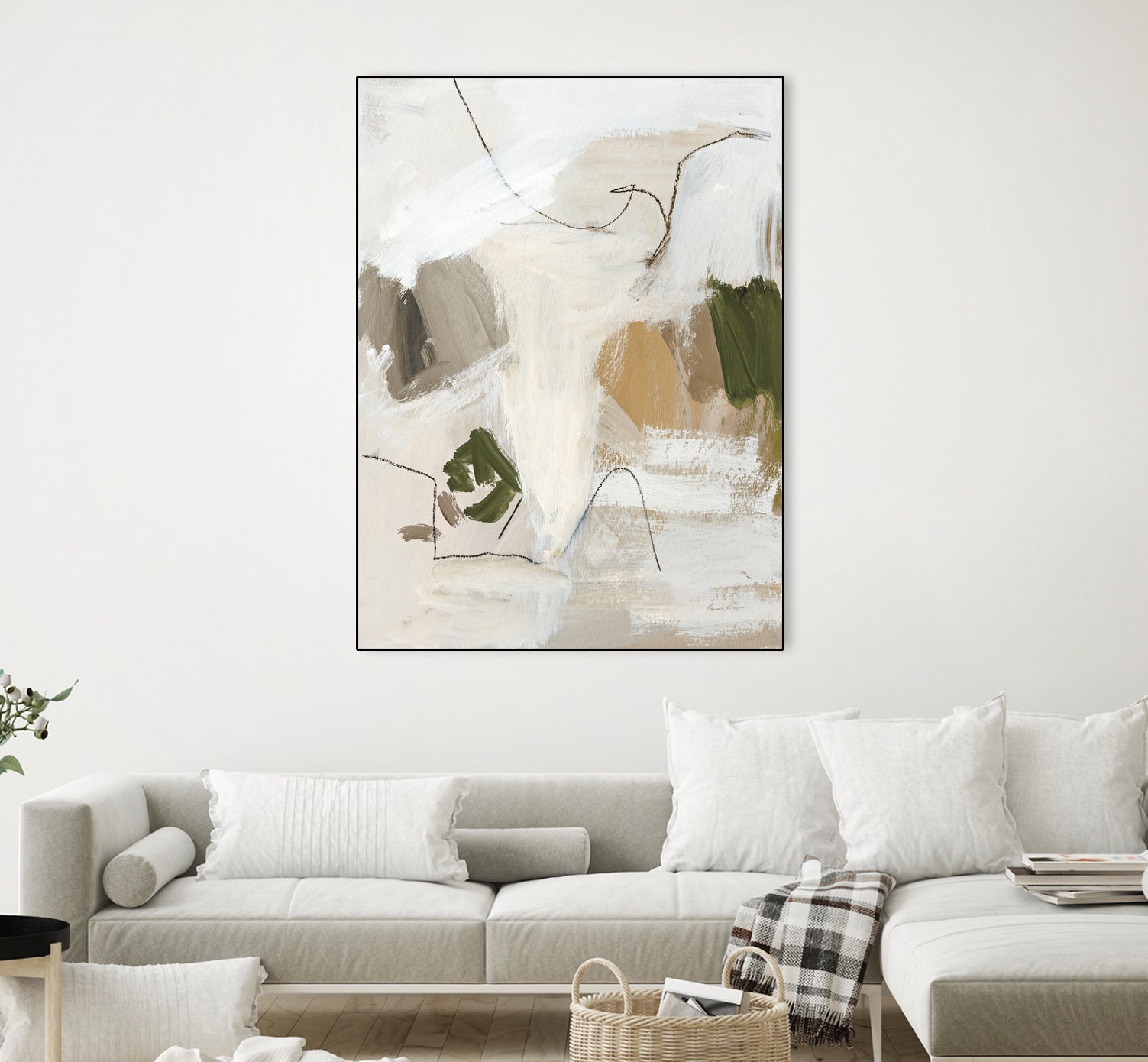 Warm Abstract II by Pamela Munger on GIANT ART - beige abstract