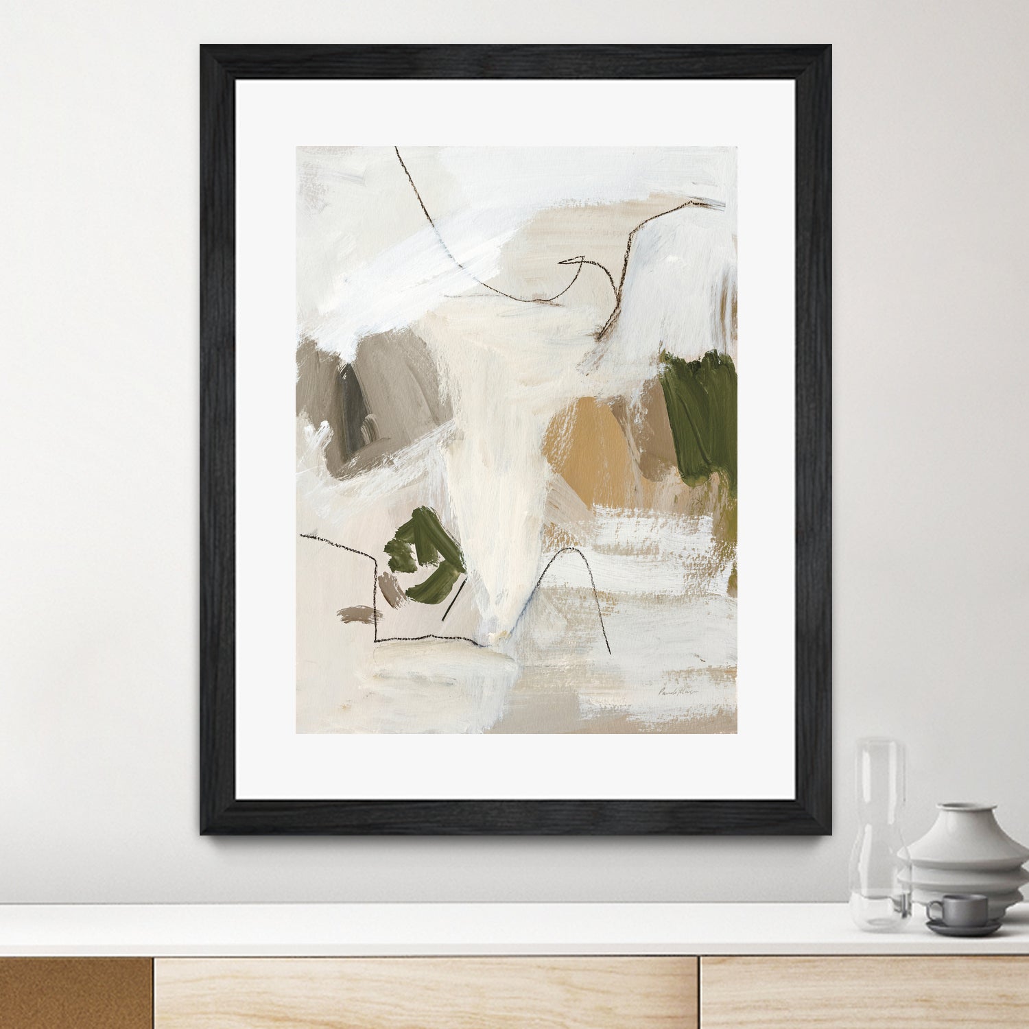 Warm Abstract II by Pamela Munger on GIANT ART - beige abstract