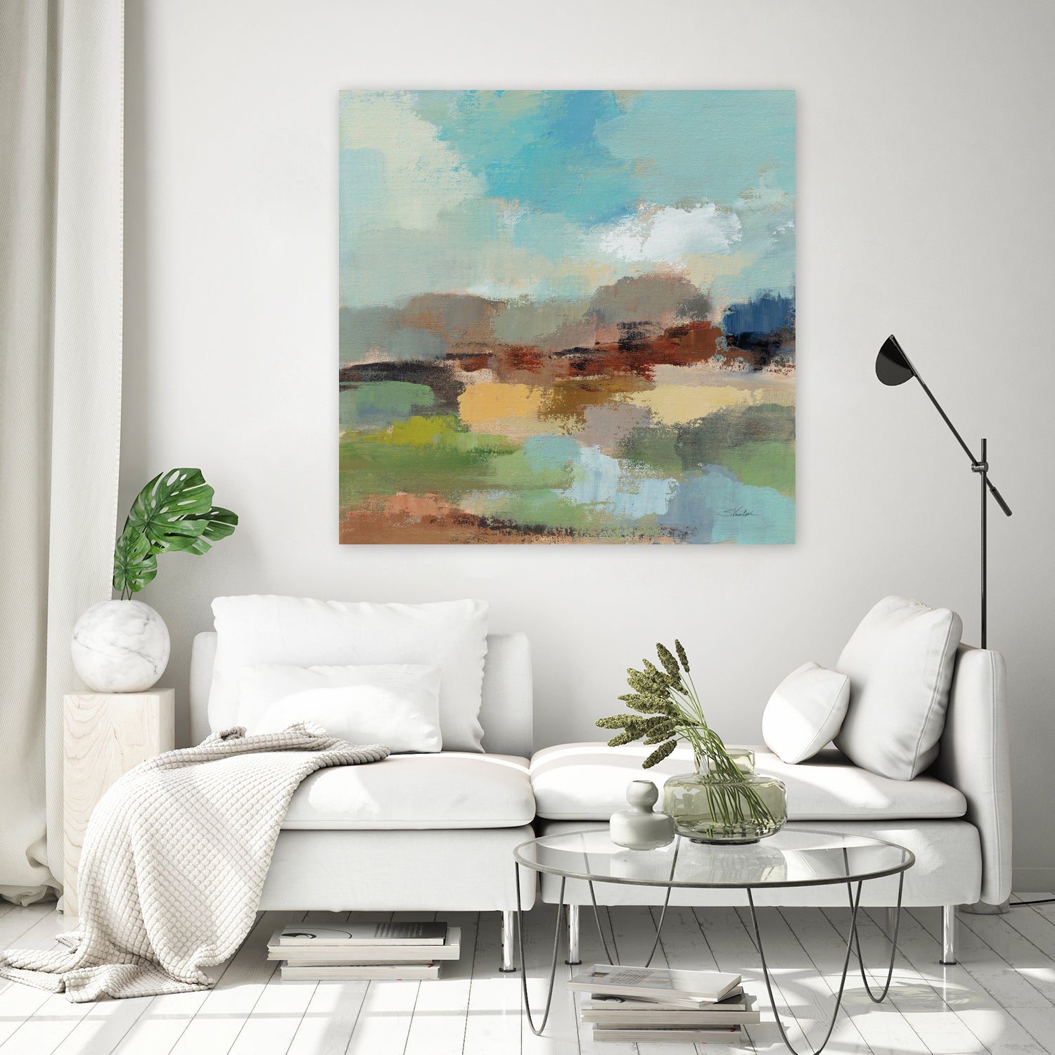 Sandy Road I by Silvia Vassileva on GIANT ART - blue abstract