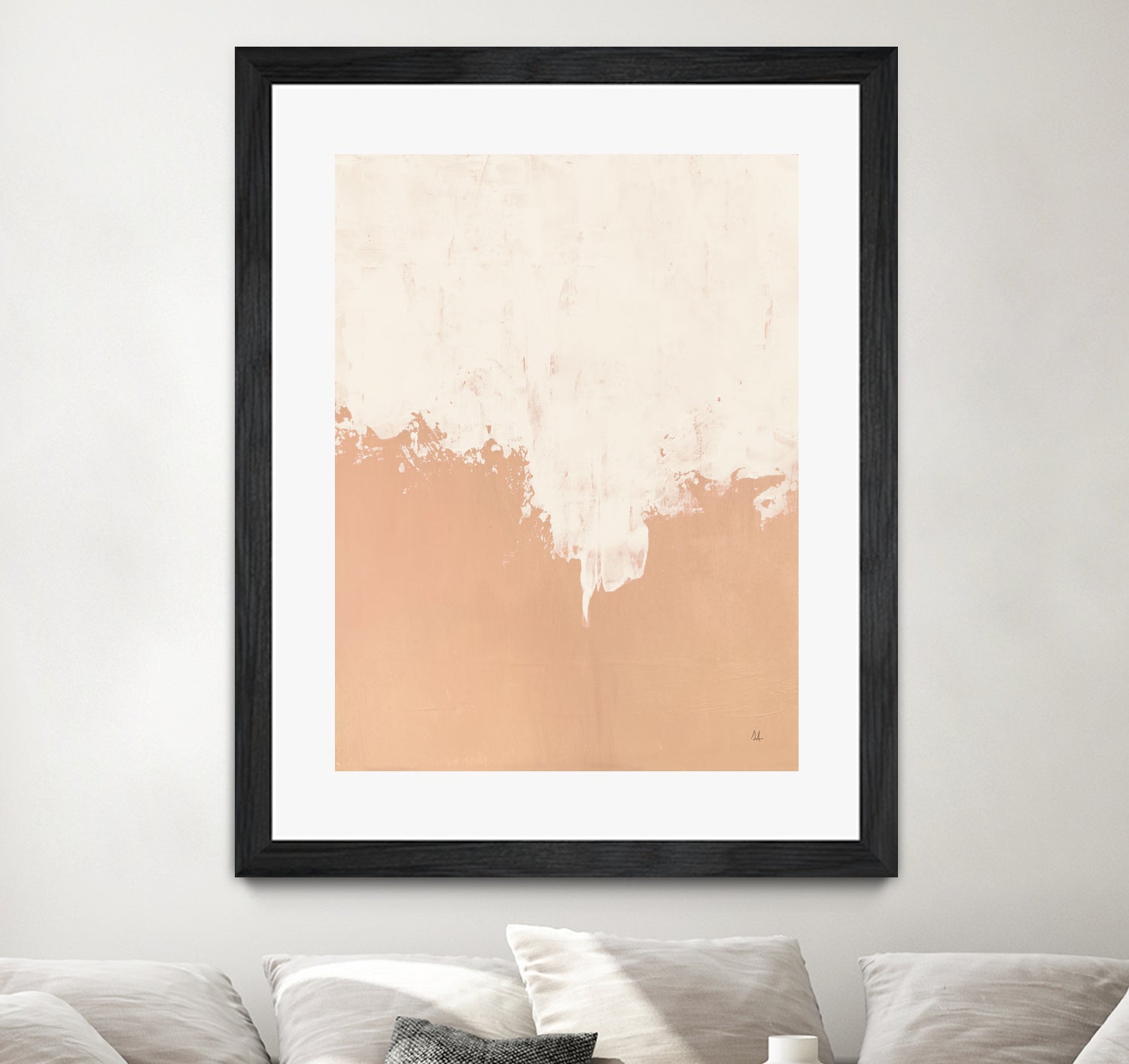 Just Peachy by Sarah Adams on GIANT ART - orange abstract