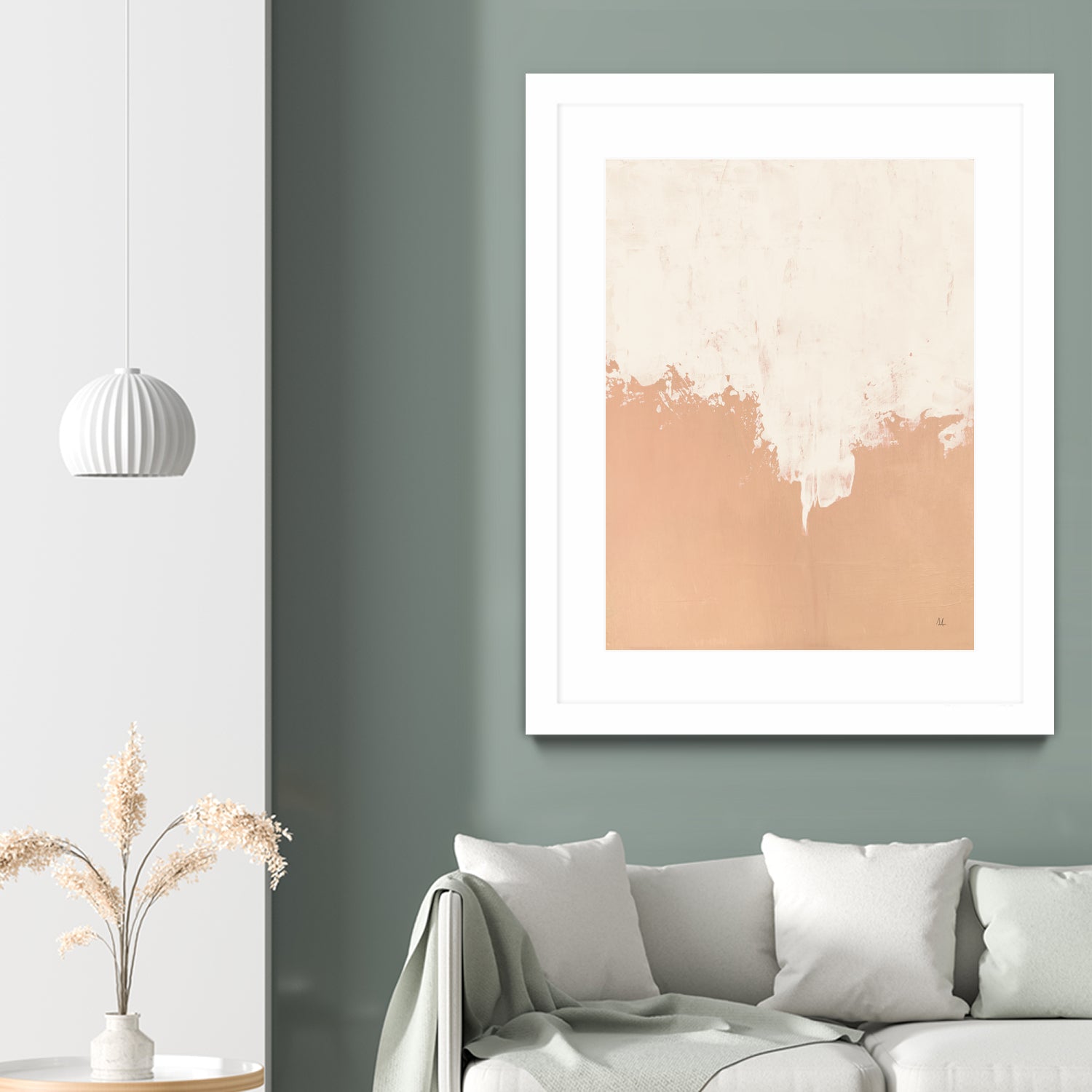 Just Peachy by Sarah Adams on GIANT ART - orange abstract