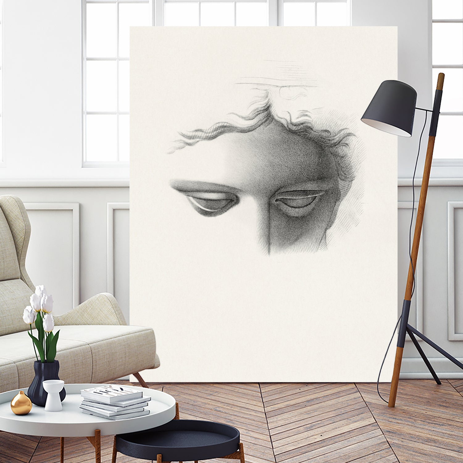 Classic Reverie by Wild Apple Portfolio on GIANT ART - grey figurative