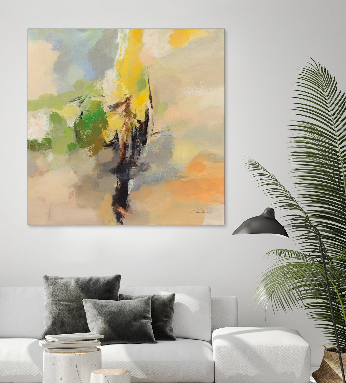 Lemon Grove by Silvia Vassileva on GIANT ART - black abstract