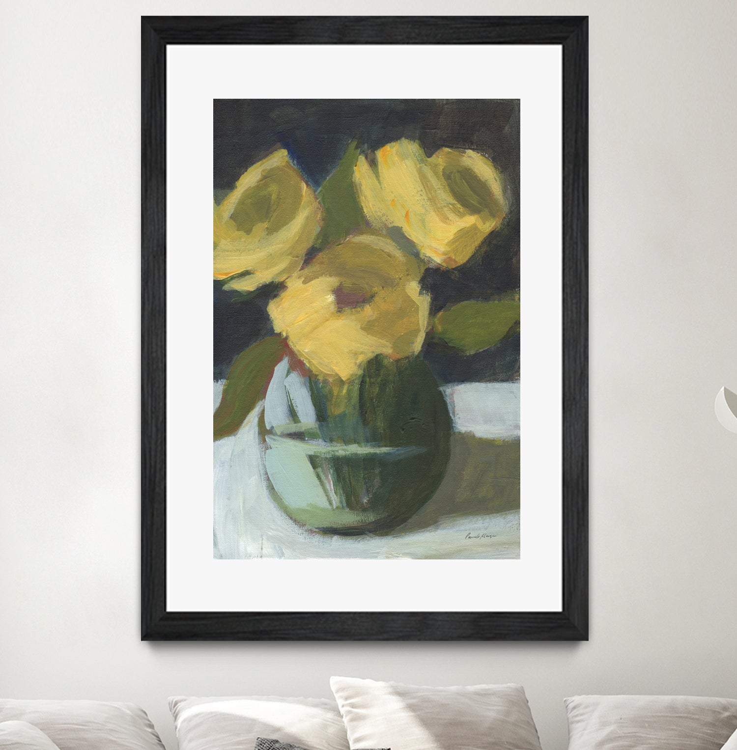 Trio by Pamela Munger on GIANT ART - grey botanical