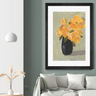 Hope Bouquet by Pamela Munger on GIANT ART - black botanical