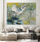 Shoreline Bird 1 by Dusza on GIANT ART - purple landscapes