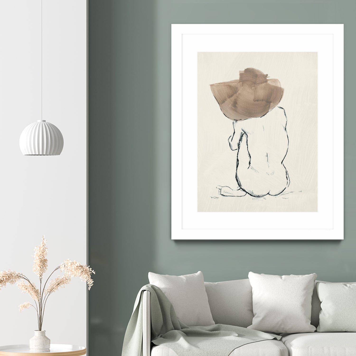 Girl with Floppy Hat by Chloe Elliott on GIANT ART - figurative figurative
