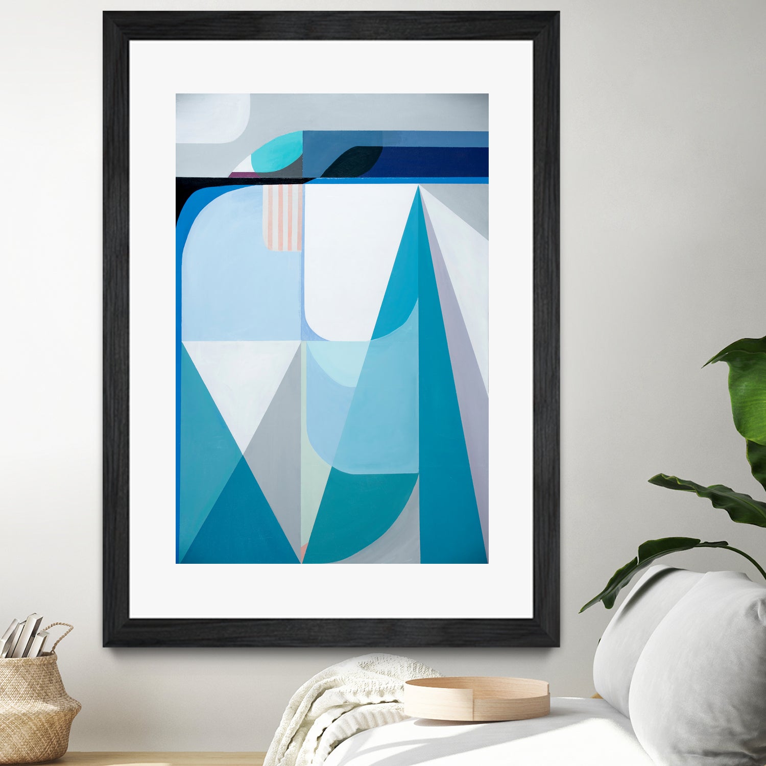 Frozen Shores by Marion Griese on GIANT ART - blue abstract