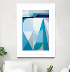 Frozen Shores by Marion Griese on GIANT ART - blue abstract