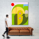 Running Towards the Sun 7  by Marion Griese on GIANT ART - yellow abstract