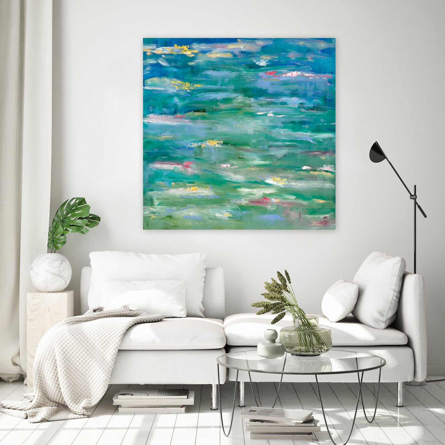 Homage to Monet by Meredith Howse on GIANT ART - yellow abstracts