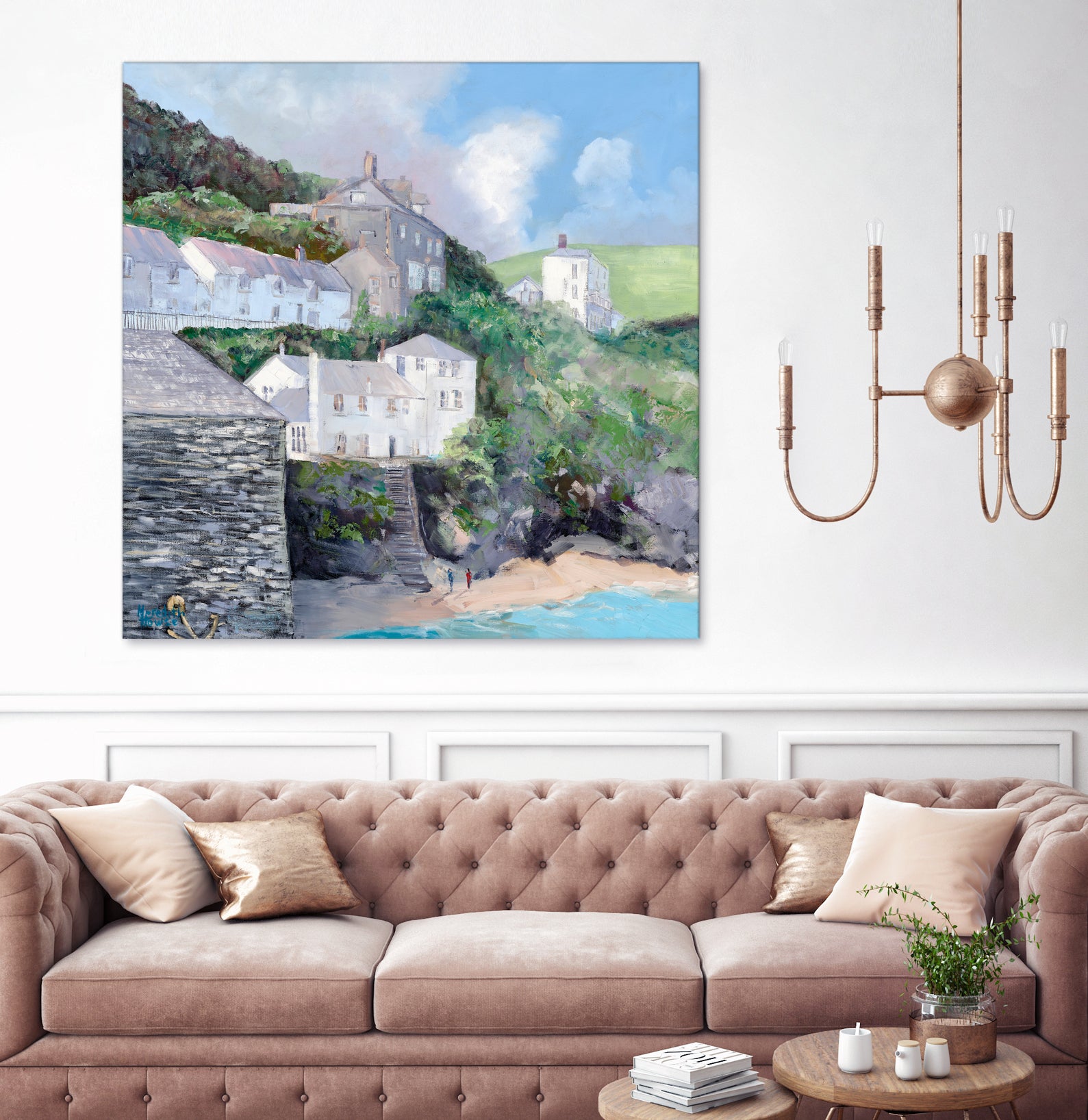 Port Isaac by Meredith Howse on GIANT ART - gray landscapes