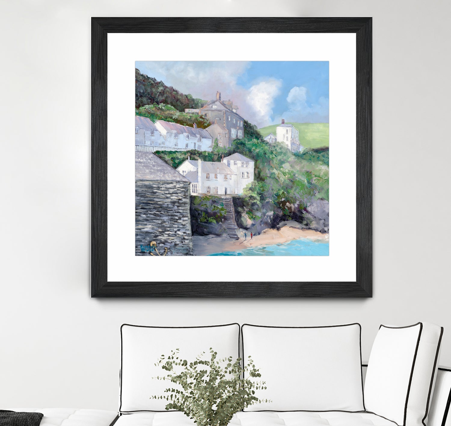 Port Isaac by Meredith Howse on GIANT ART - gray landscapes