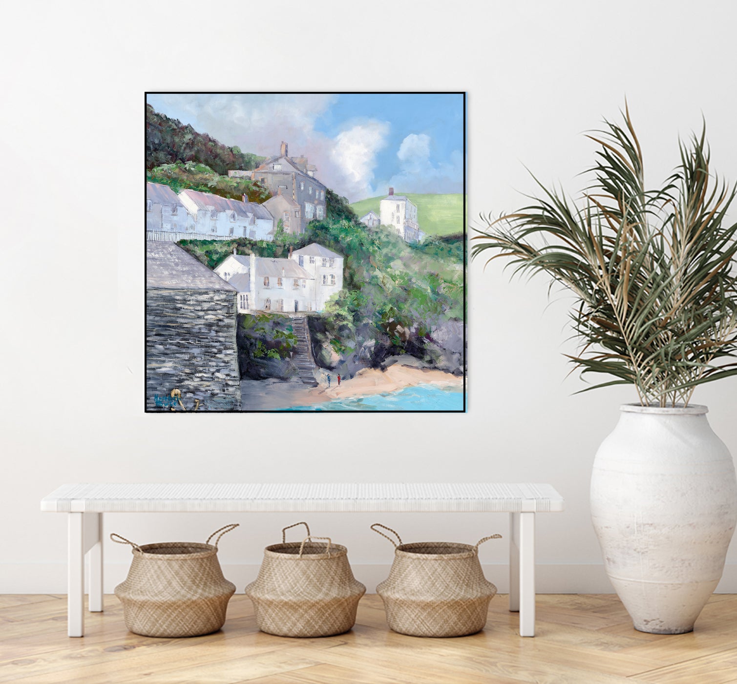 Port Isaac by Meredith Howse on GIANT ART - gray landscapes