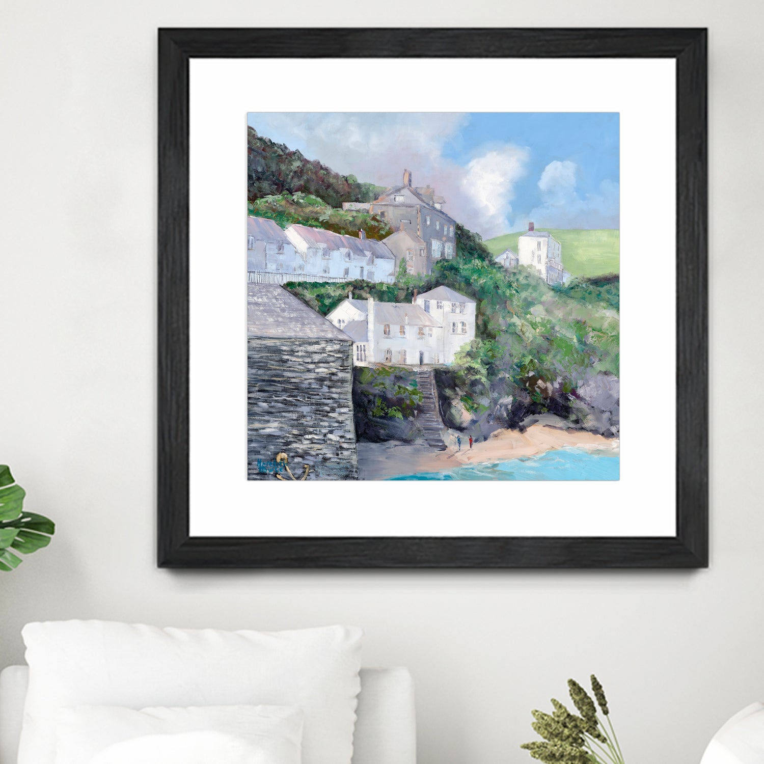 Port Isaac by Meredith Howse on GIANT ART - gray landscapes