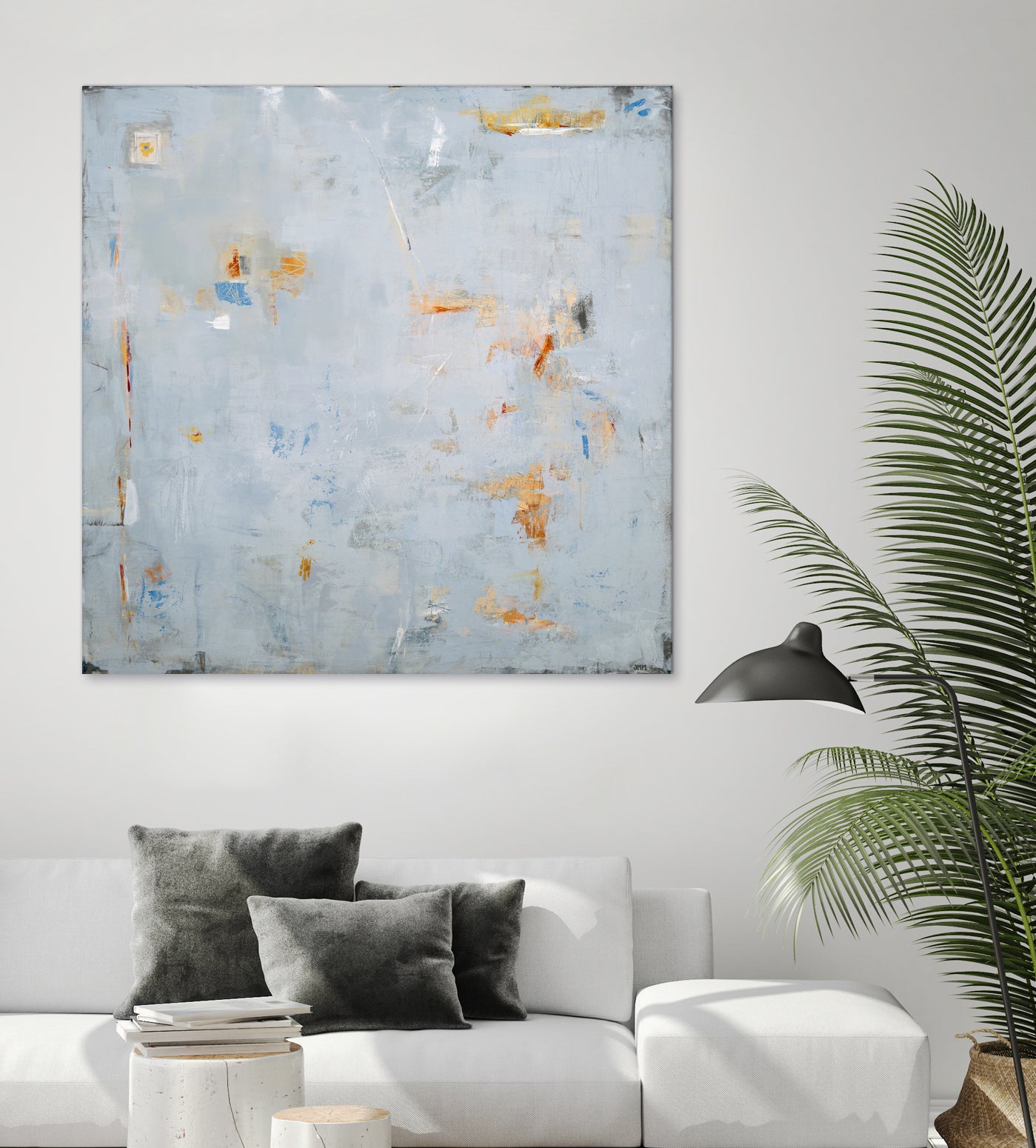 Abstract In Blue 2 by Jodi Major on GIANT ART - brown contemporary