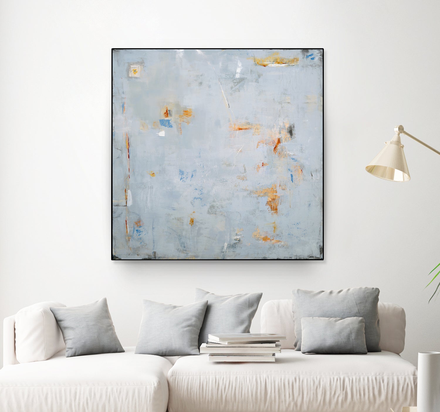 Abstract In Blue 2 by Jodi Major on GIANT ART - brown contemporary