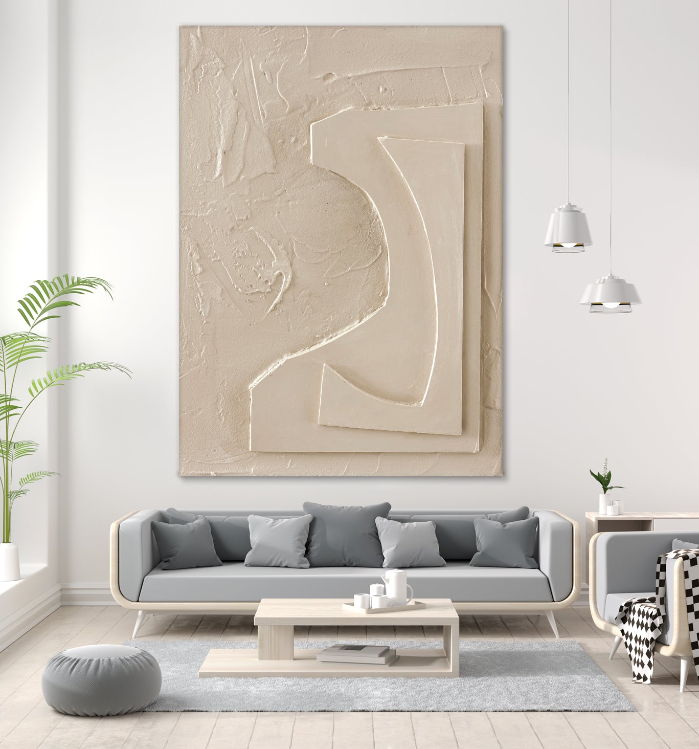 The Simple 1 by Design Fabrikken on GIANT ART - white abstracts