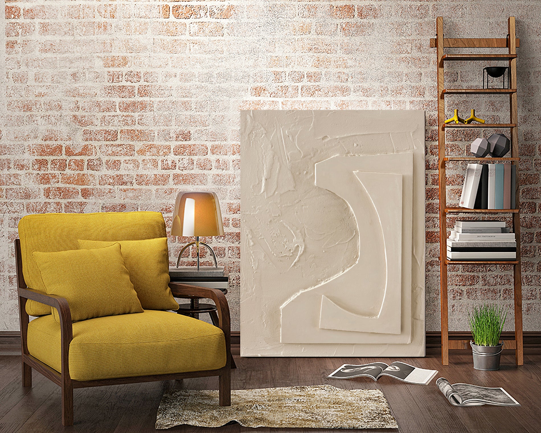 The Simple 1 by Design Fabrikken on GIANT ART - white abstracts