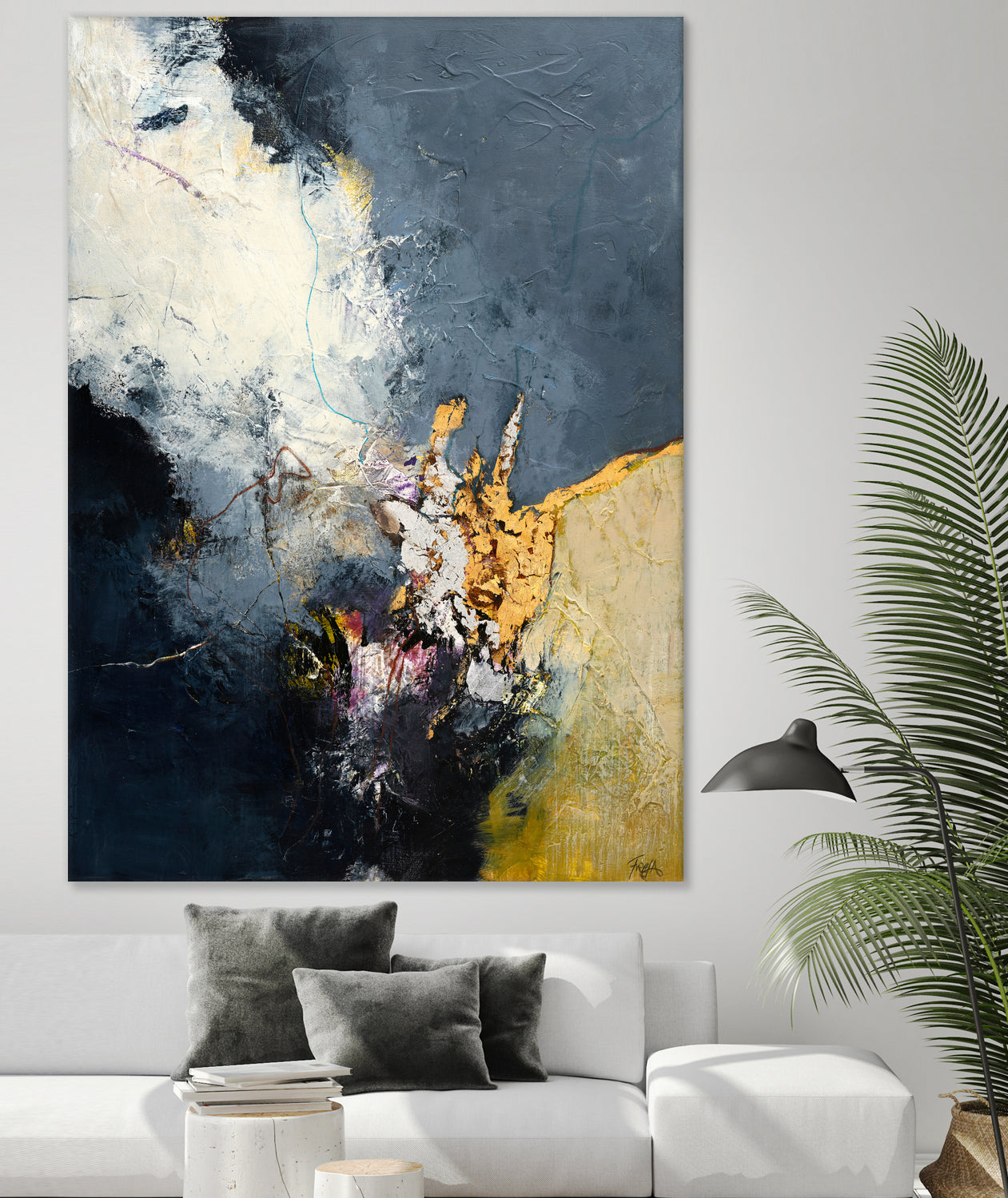 Soft Echo by Design Fabrikken on GIANT ART - white abstracts