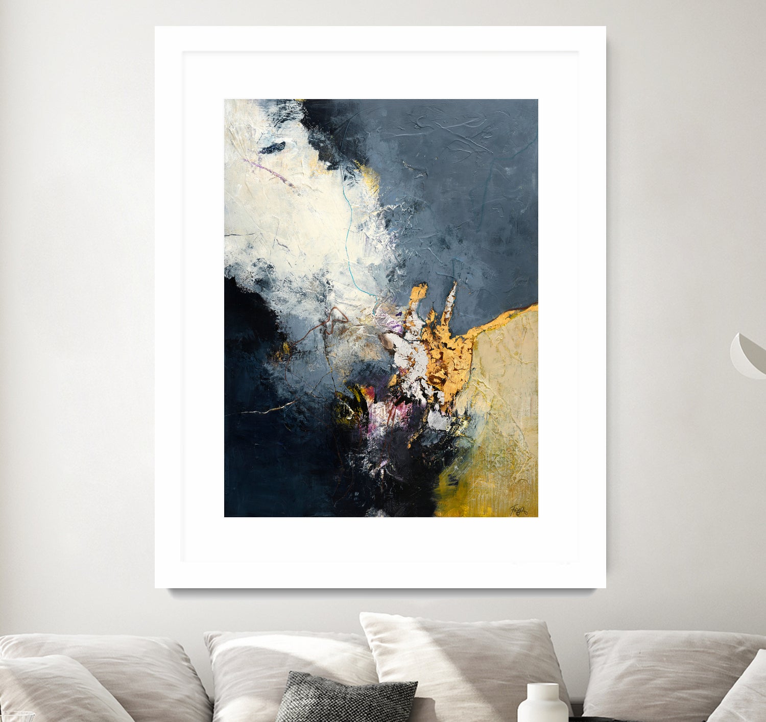 Soft Echo by Design Fabrikken on GIANT ART - white abstracts