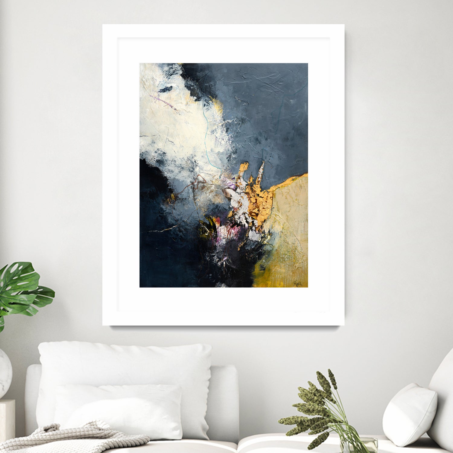 Soft Echo by Design Fabrikken on GIANT ART - white abstracts