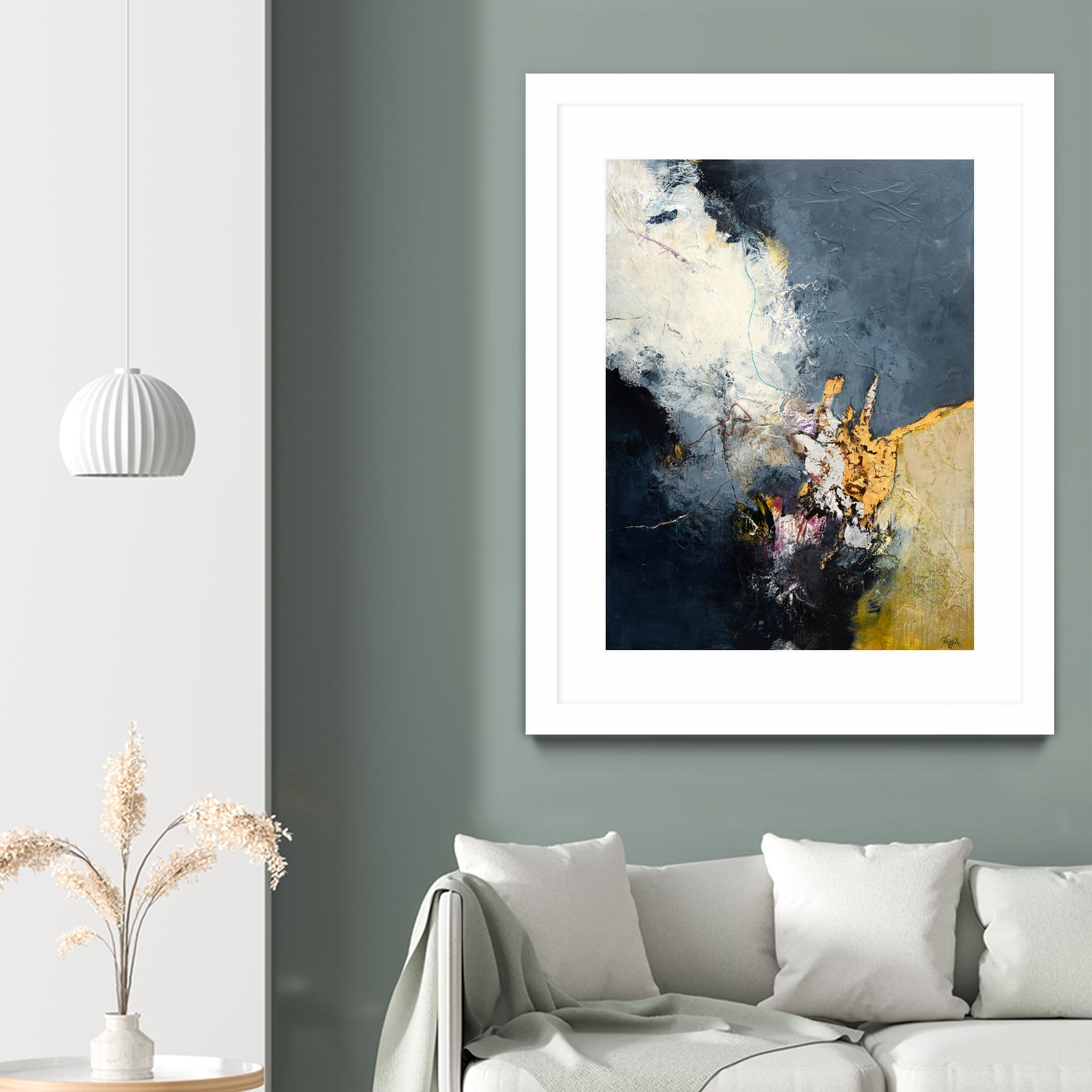 Soft Echo by Design Fabrikken on GIANT ART - white abstracts