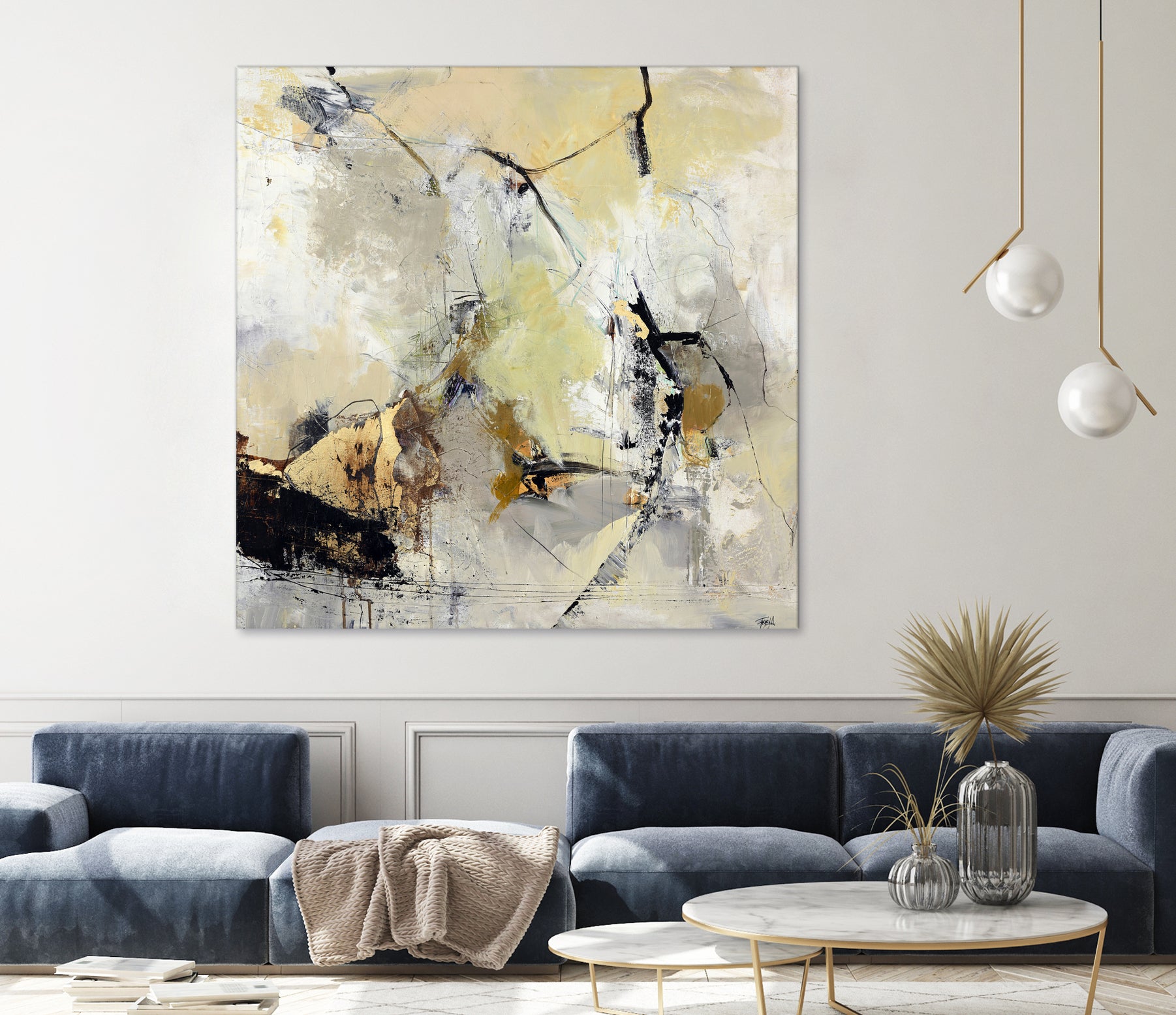 Summerwind by Design Fabrikken on GIANT ART - white abstracts