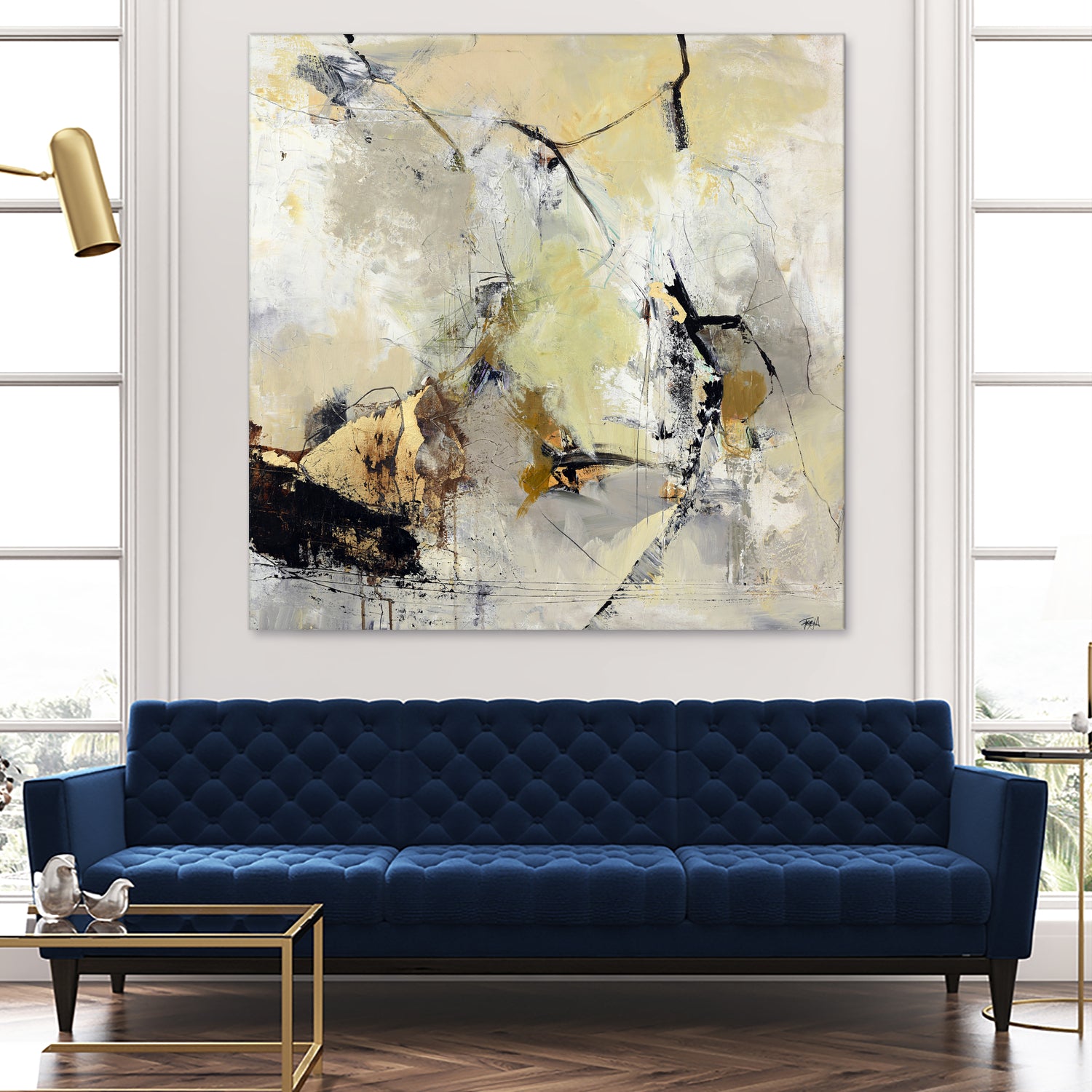 Summerwind by Design Fabrikken on GIANT ART - white abstracts