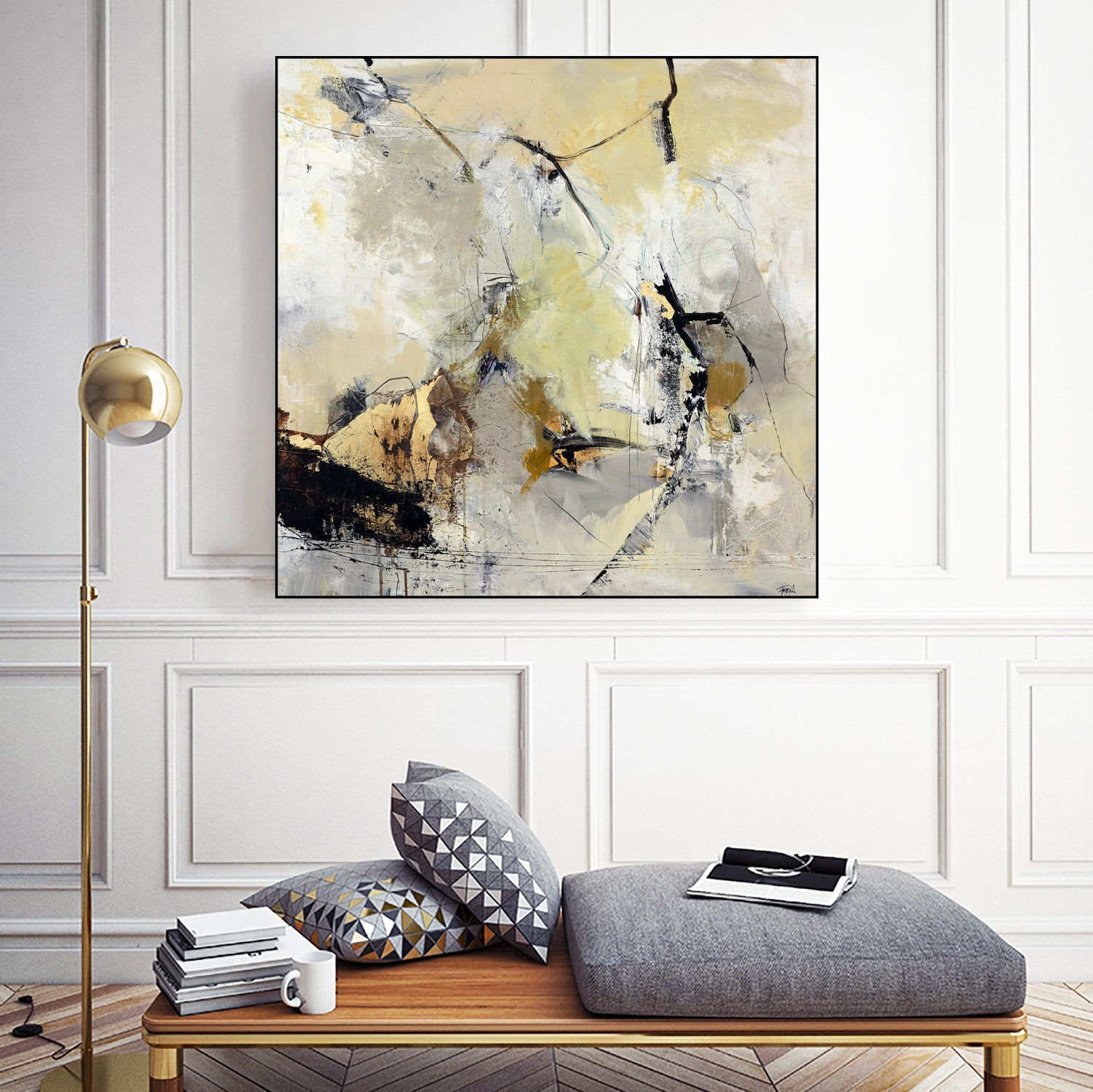 Summerwind by Design Fabrikken on GIANT ART - white abstracts