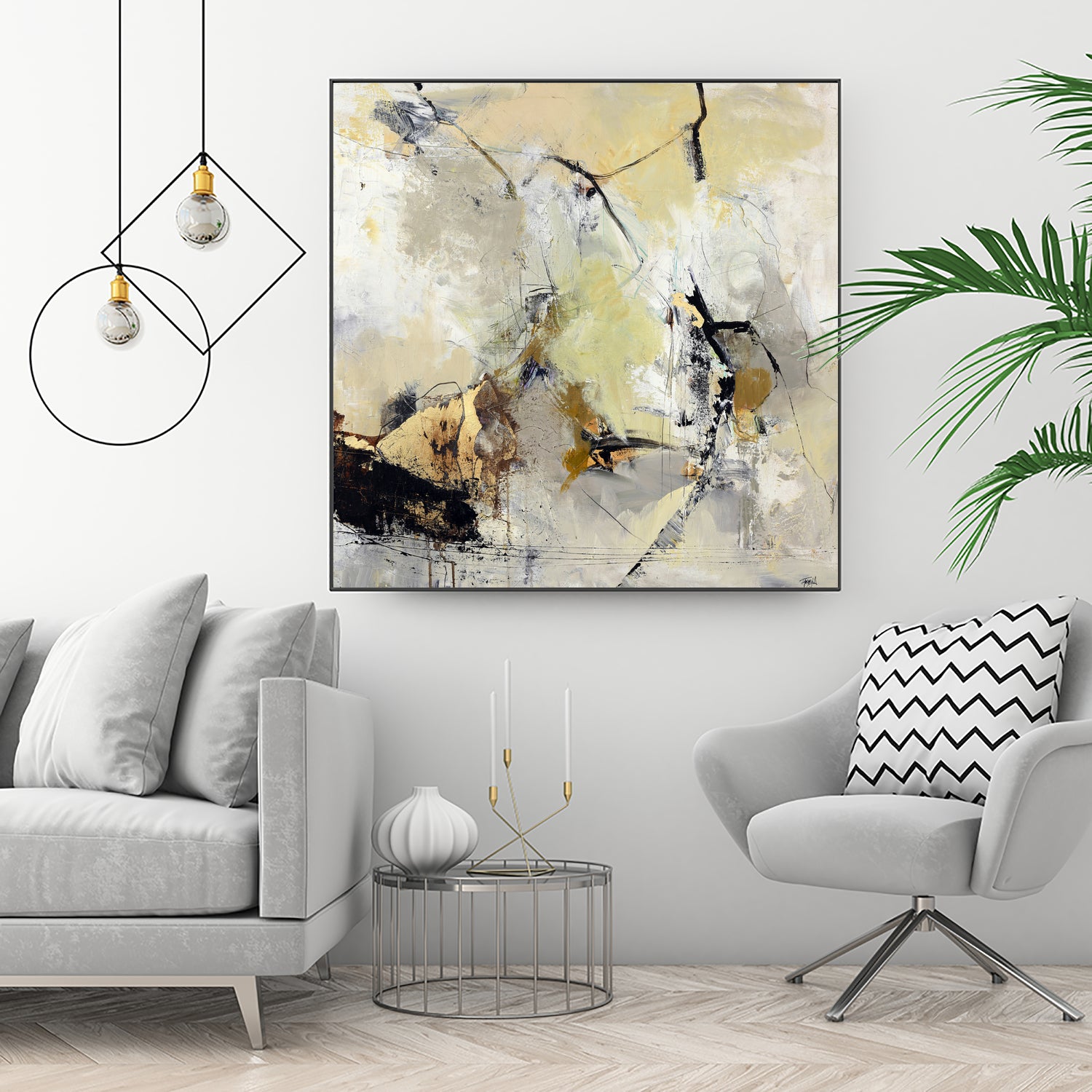 Summerwind by Design Fabrikken on GIANT ART - white abstracts