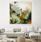 Evergreen 1 by Design Fabrikken on GIANT ART - gold floral/still life