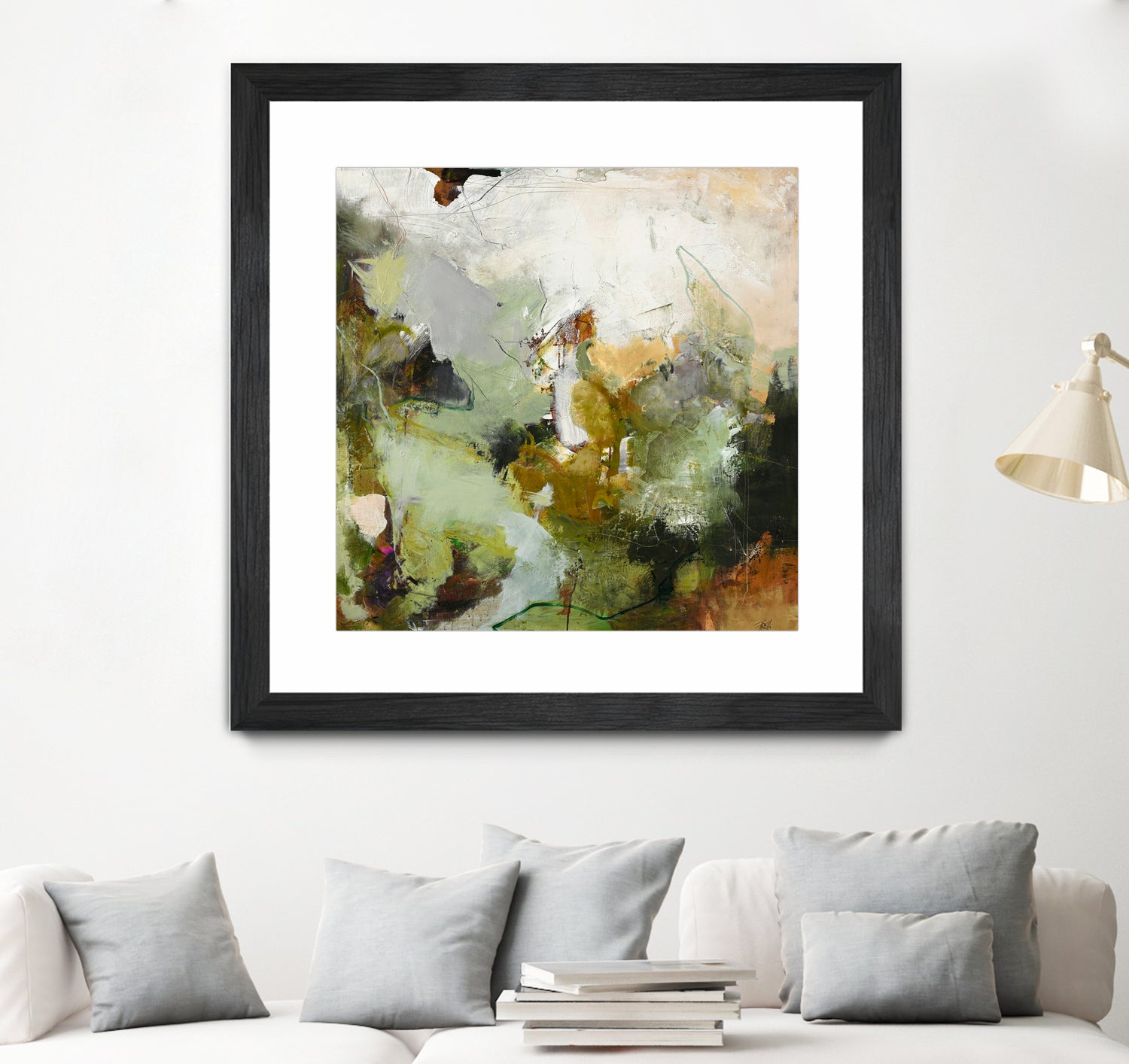 Evergreen 1 by Design Fabrikken on GIANT ART - gold floral/still life