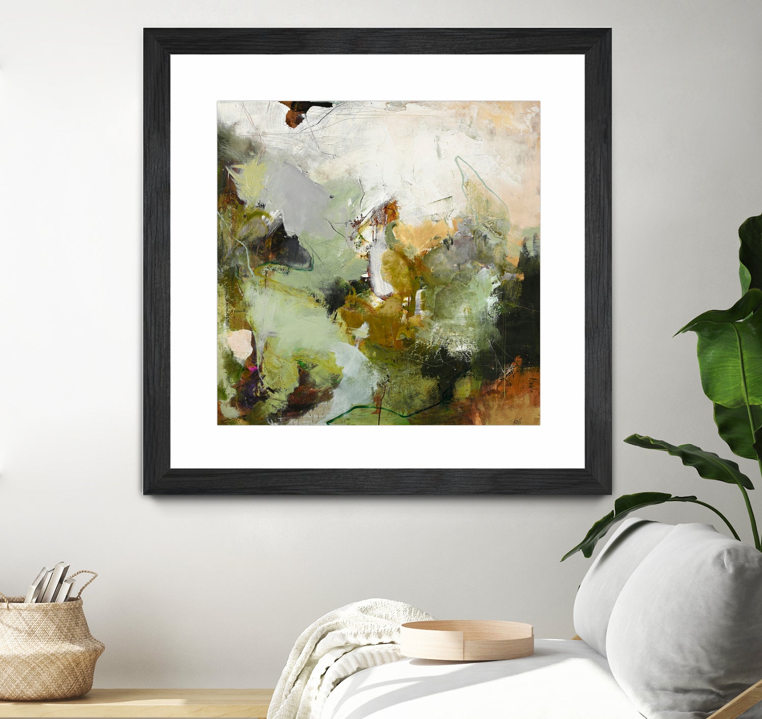 Evergreen 1 by Design Fabrikken on GIANT ART - gold floral/still life