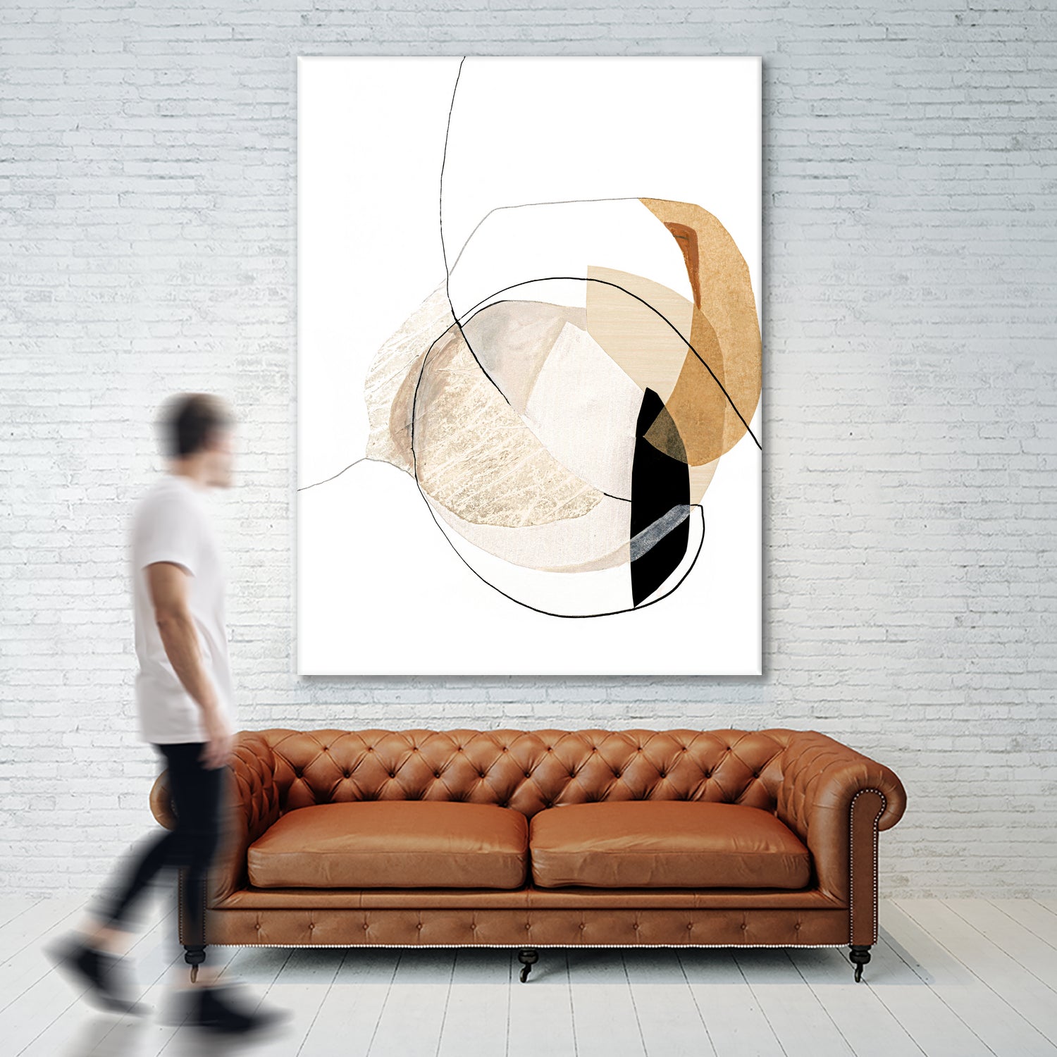 Graphical  Shapes 4 by Design Fabrikken  on GIANT ART - black abstract