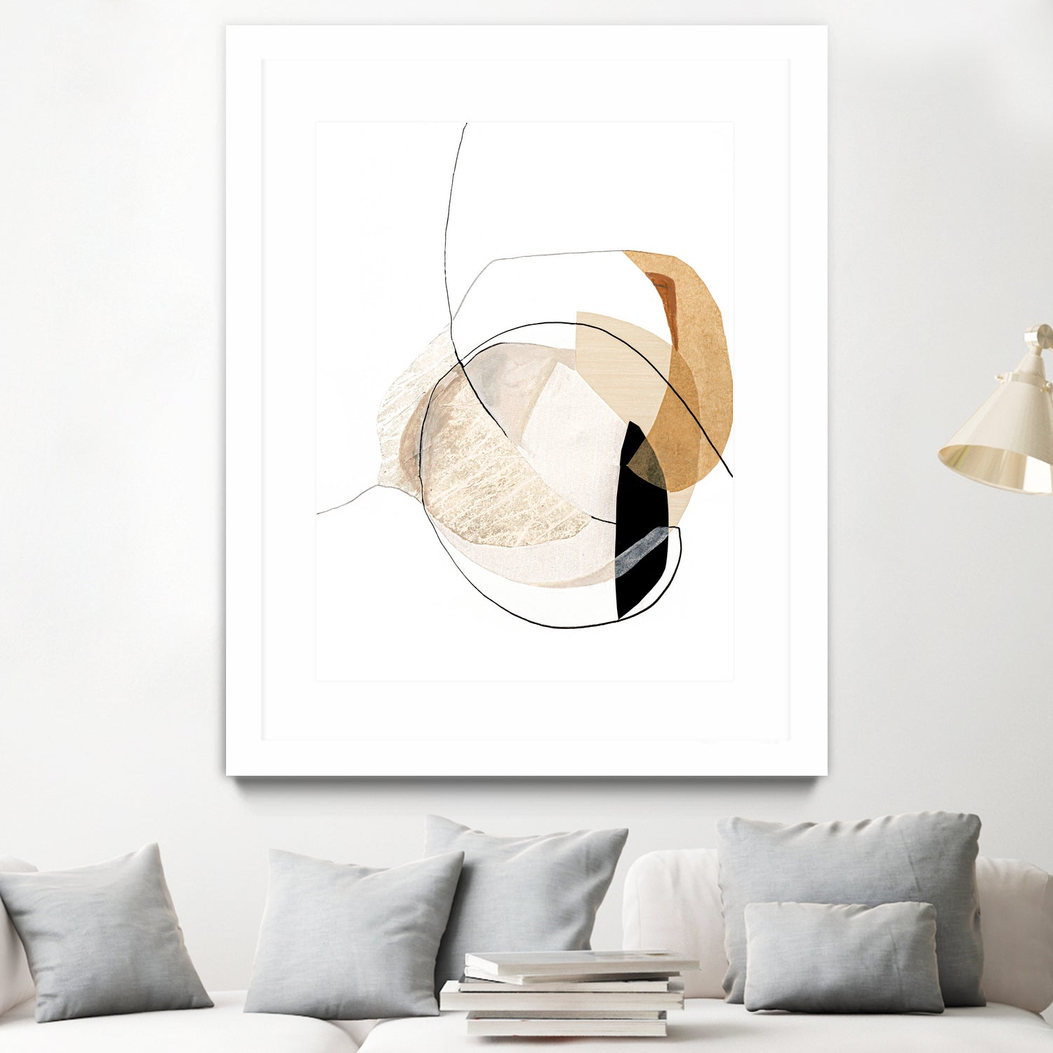 Graphical  Shapes 4 by Design Fabrikken  on GIANT ART - black abstract