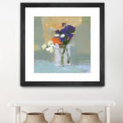 Bouquet With Polka Dots No. 8 by Kathleen Robbins on GIANT ART - gray contemporary