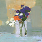 Bouquet With Polka Dots No. 8 by Kathleen Robbins on GIANT ART - gray contemporary