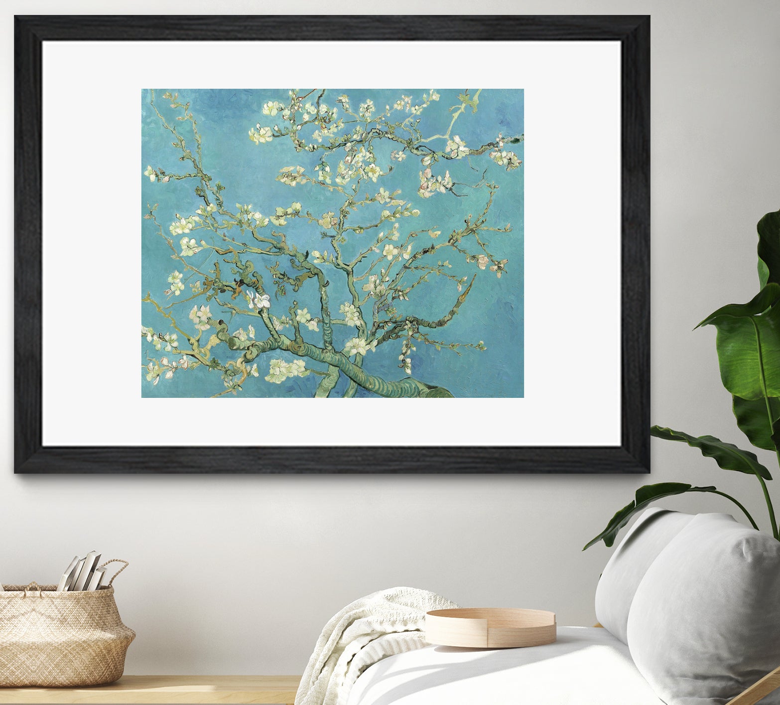 Almond Blossoms, 1890 by Vincent Blossoms, 1890 on GIANT ART - blue botanical blossoms