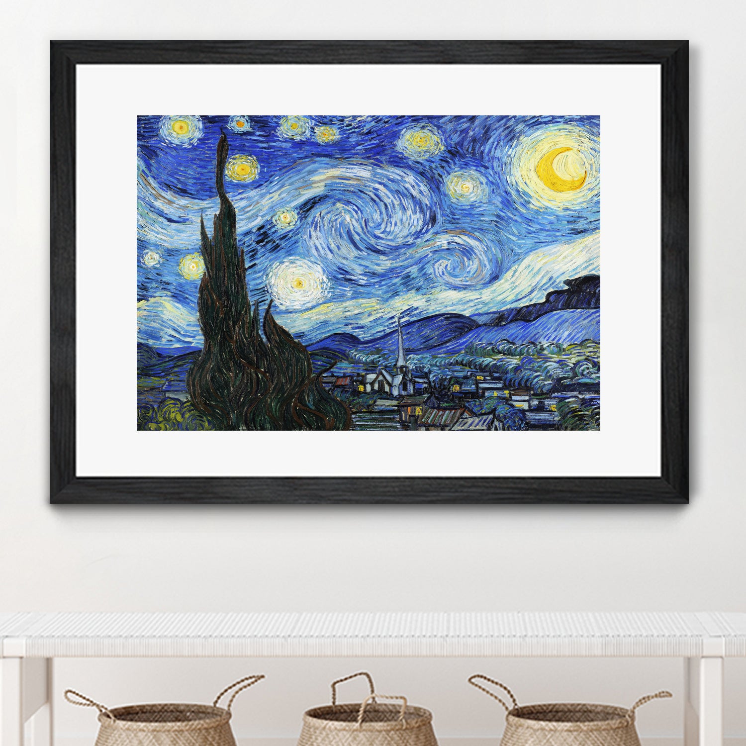 Starry Night  by Vincent Van Gogh on GIANT ART - blue museum