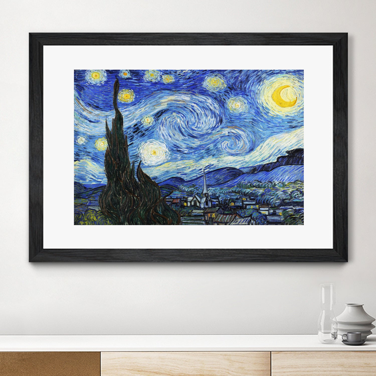 Starry Night  by Vincent Van Gogh on GIANT ART - blue museum