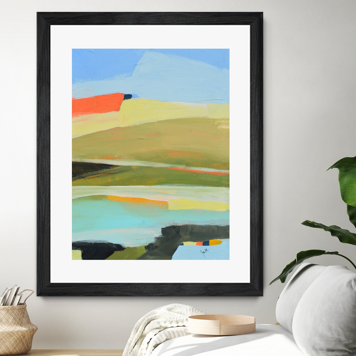 Colorfield No. 16 by Jan Weiss on GIANT ART - green landscapes