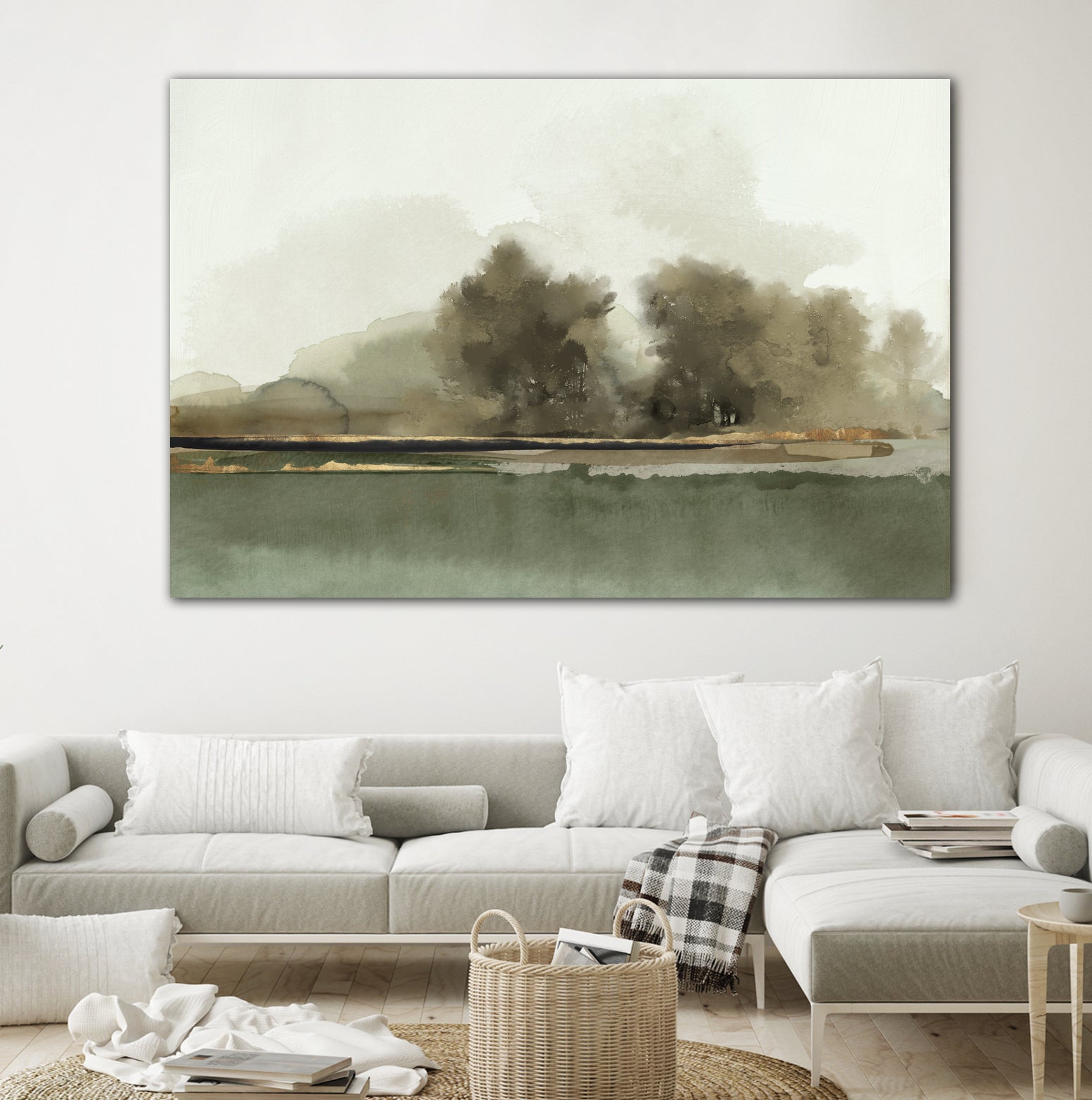 Forest Memories  by Jacob Q on GIANT ART - gold landscape 