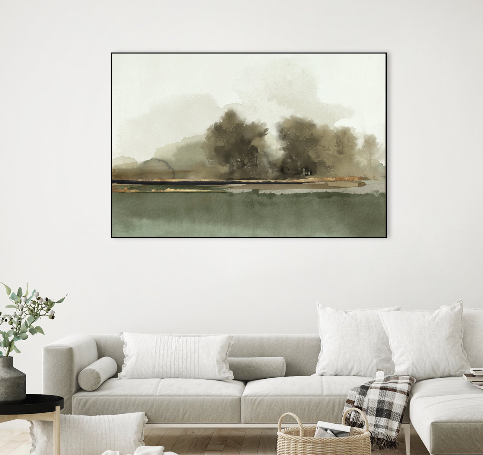 Forest Memories  by Jacob Q on GIANT ART - gold landscape 